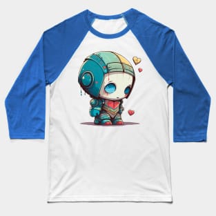 Broken Heart Robot Baseball T-Shirt